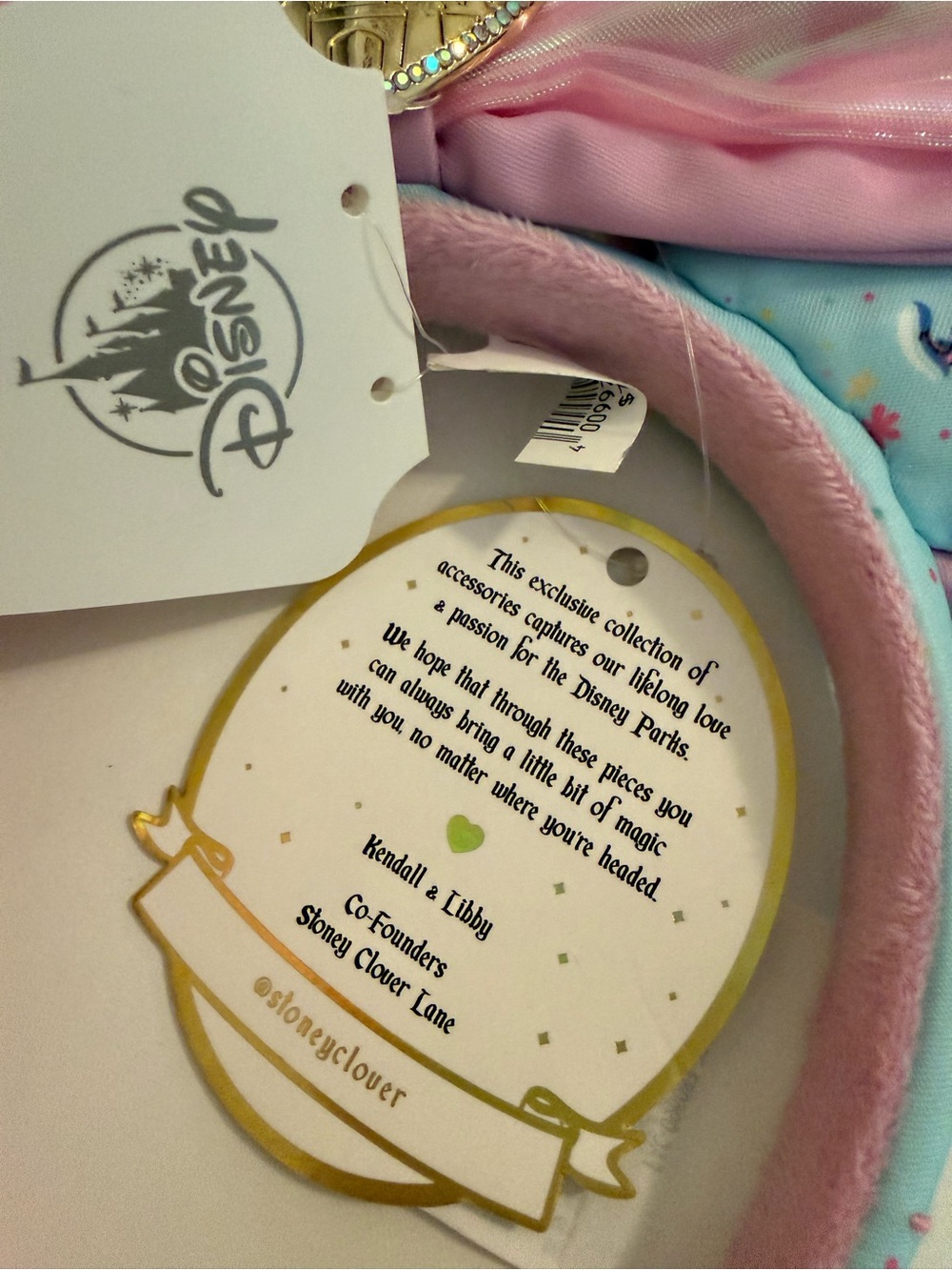 NWT Stoney Clover Lane Exclusive Disneyland 70th Anniversary Minnie Ears - Picture 3 of 3